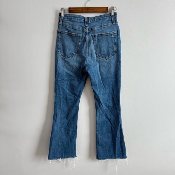 Rag & Bone | Women's Casey High-Rise Ankle Flare Jeans Blue Cindy Wash Denim 26 - Picture 6 of 11